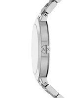 A|X Armani Exchange Women's Quartz Two-Hand Silver Stainless Steel 36MM