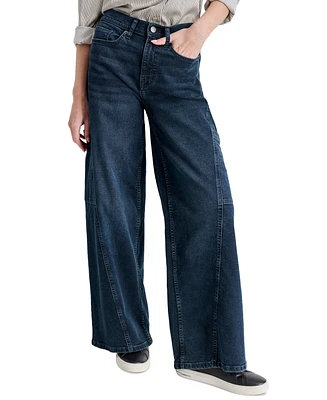 Dkny Jeans Women's High-Rise Wide-Leg Cargo