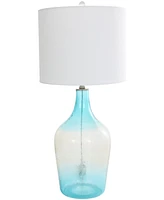 Rosemary Lane 28" Glass Ombre Accent Lamp with Gold Accent