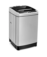 Gymax Compact Full-automatic Washing Machine Laundry Washer w/ 11 lbs Capacity Grey