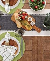 Design Imports Dobby Stripe Ribbed Table Runner