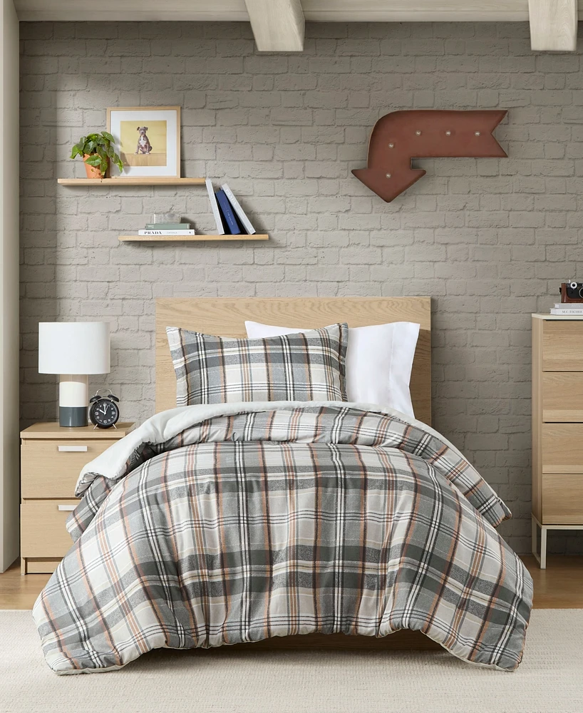 Intelligent Design Blake Plaid -Pc. Duvet Cover Set