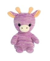 Aurora Medium Giraffe Cozyroos Snuggly Plush Toy Purple 10"