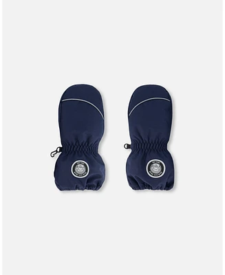 Deux par Deux Baby Baby Unisex Solid Mittens Navy