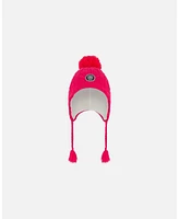 Deux par Girl Peruvian Knit Hat Fuschia Pink - Toddler|Child