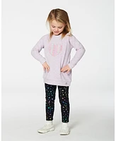 Deux par Toddler Girls Super Soft Tunic With Heart Light Purple Mix - Toddler|Child