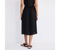 Reistor Women's Overlap Midi Skirt