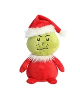 Aurora Medium Pop Art Santa Grinch Dr. Seuss Whimsical Plush Toy Red 9.5"