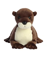 Aurora Large Sliddy River Otter Grand Flopsie Adorable Plush Toy Brown 16.5"