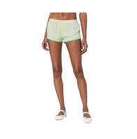 Edikted Women's Contrast Stripe Boxer Shorts