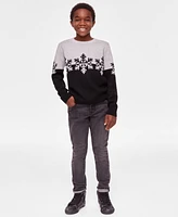 Holiday Lane Big & Little Boys Snowflake Sweater, Created for Macy's