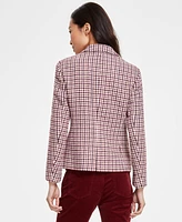 Jones New York Houndstooth Faux-Double Breast Jacket