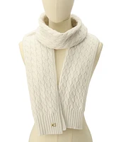 Coach Soft Rib Cable Knit Scarf