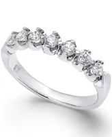 Certified Diamond Scallop Ring 1 2 2 Ct. T.W. In 14k White Gold