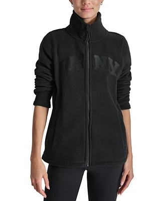 Dkny Sport Women's Tech Fleece Logo Jacket