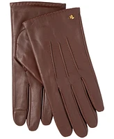 Lauren Ralph Pick Stitch Leather Gloves