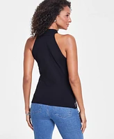 I.n.c. International Concepts Women's Embellished Sleeveless Halter Sweater, Created for Macy's