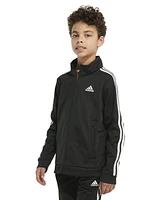 adidas Little Boys Zip Front Iconic Tricot Jacket