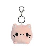 Aurora Mini Strawberry Meowchi Keychain Tasty Peach Enchanting Plush Toy Pink 3.5"