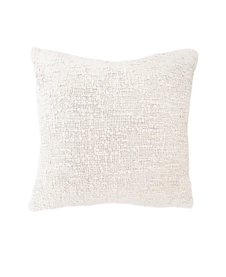 Anaya Home Cozy Cotton White Boucle Euro Pillow 26x26