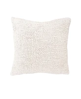 Anaya Home Cozy Cotton White Boucle Euro Pillow 26x26