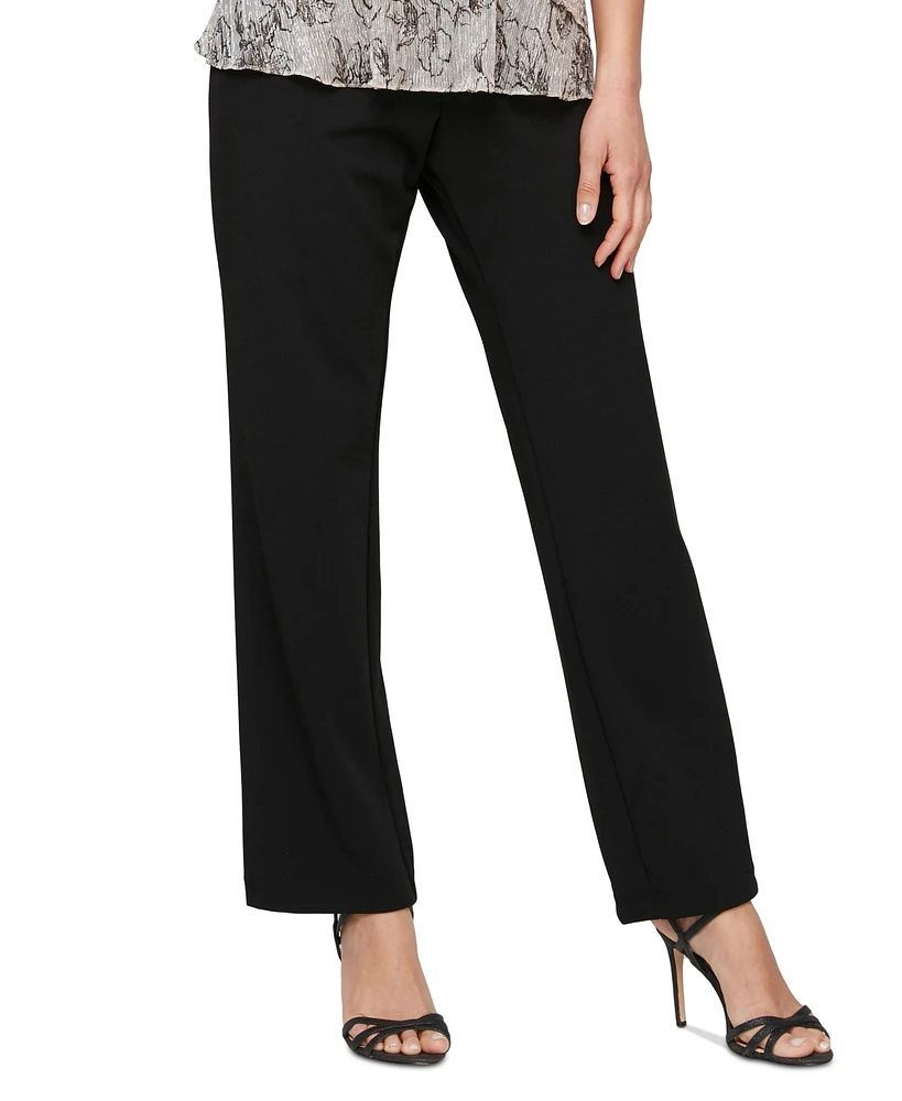 Alex Evenings Slim Leg Crepe Pants