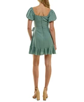 Trixxi Juniors' Ruffled Faux-Wrap Dress