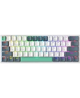 Machineke Machenike K500-B61W 60% Wireless Mechanical Gaming Keyboard, 61 Keys Ultra-Compact Hot Swappable Linear Red Switch, Dynamic Rgb Backlit, Ant