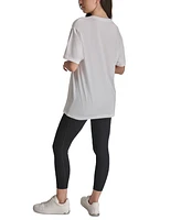 Dkny Sport Women's Varsity Satin Logo T-Shirt