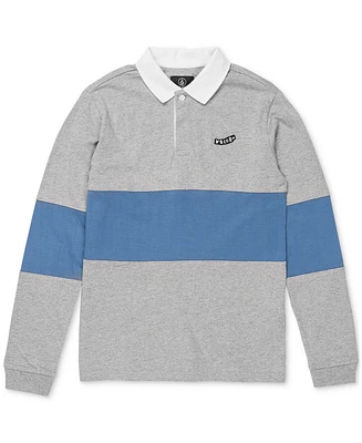 Volcom Big Boys Vando Colorblocked Long-Sleeve Polo Shirt