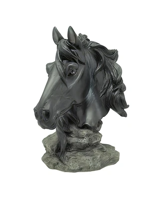 Fc Design 4.5"H Black Horse Bust Figurine Decoration Home Decor Perfect Gift for House Warming, Holidays and Birthdays