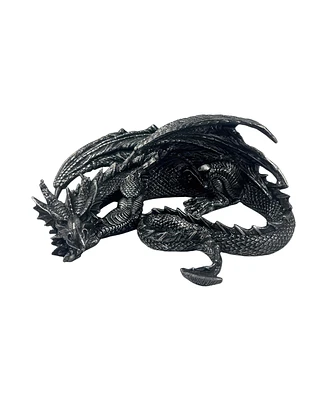 Fc Design 10.5"W Black Dragon Flying Figurine Decoration Home Decor Perfect Gift for House Warming, Holidays and Birthdays