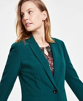 Kasper Women's Single-Button Notched-Lapel Blazer