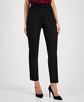 Kasper Petite Pull-On Straight-Leg Pants