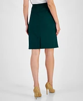 Kasper Women's Hardware-Waist Pencil Skirt