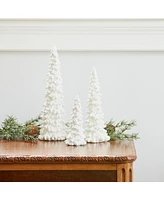 Slickblue Festive Tabletop Holiday Tree Set - Set of 6 Charming Christmas Decorations