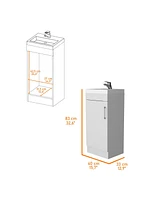 Fm Furniture Madrid Bathroom Vanity in melamine with 1 door