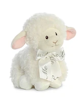 ebba Small Blessings Lamb Blessing Lamb Playful Baby Plush Toy White 8"