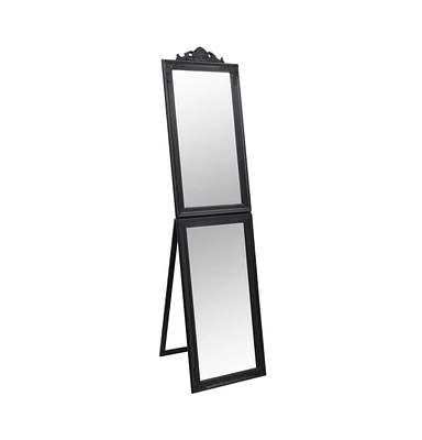 vidaXL Free-Standing Mirror Black 19.7"x78.7"