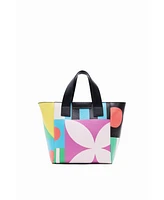 Desigual Women's M geometric tote bag