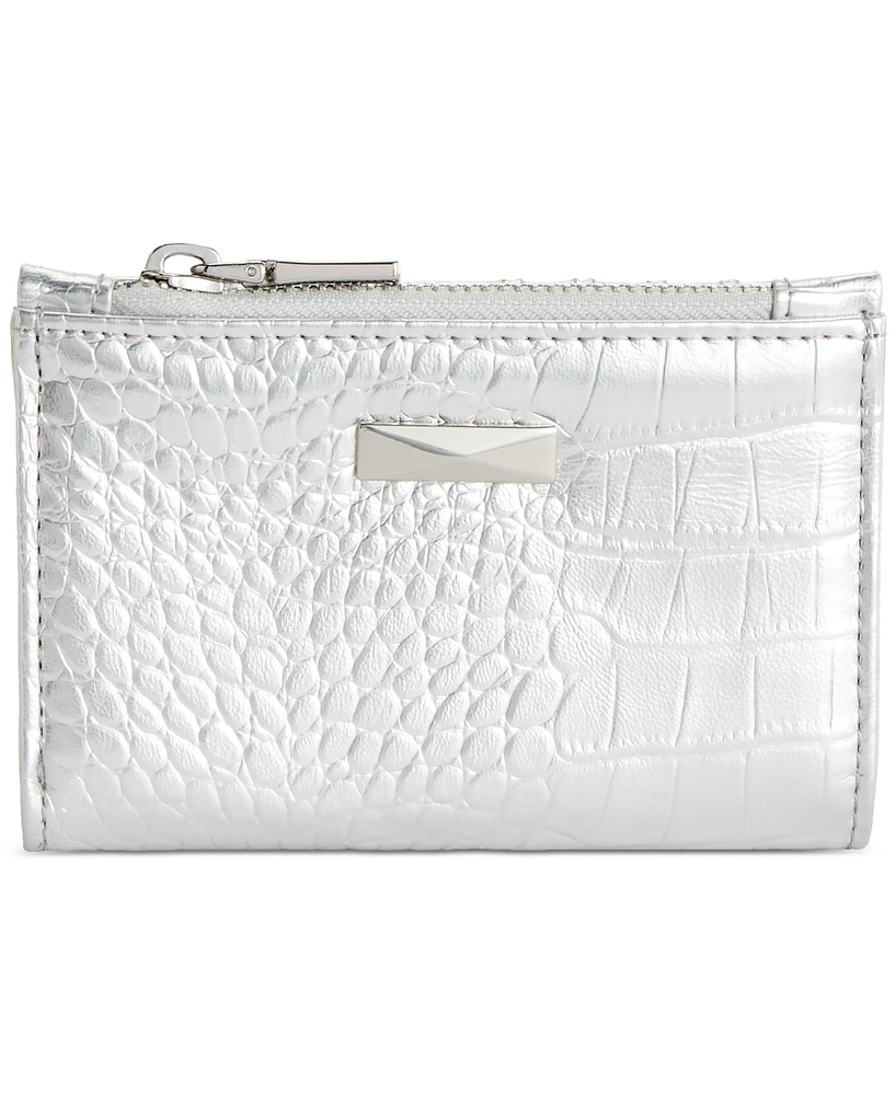 I.n.c. International Concepts Ashlinn Metallic Croc Wallet, Created for Macy's