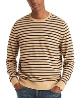 Nautica Men's Navtech Classic-Fit Stripe Crewneck Sweater