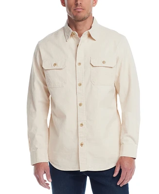 Weatherproof Vintage Men's Slub Canvas Work Overshirt