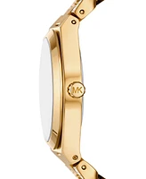 Michael Kors Women's Lennox Three-Hand Gold-Tone Stainless Steel Watch 37mm