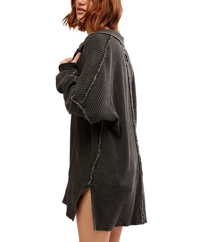 Free People Women's Travis Oversized Thermal Top