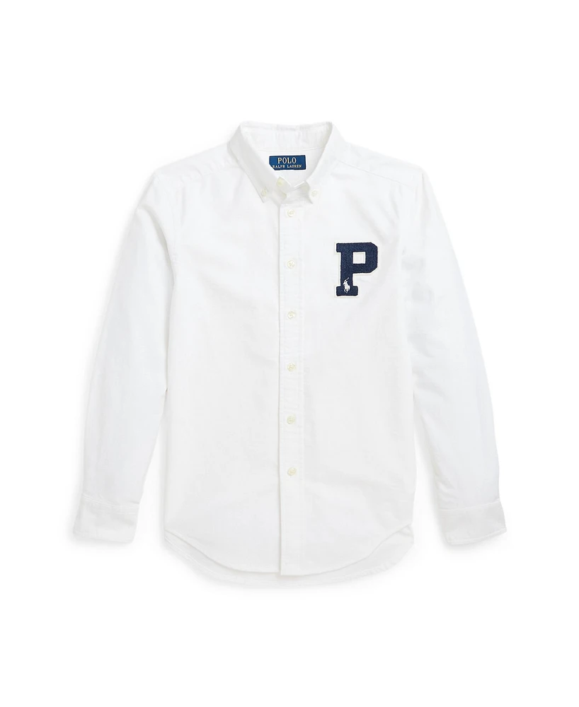 Polo Ralph Lauren Big BoysCotton Oxford Letterman Shirt