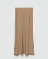 Mango Women's Long Linen Skirt