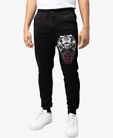 Spring + Mercer Men's Rinestone Embellished Skull Jogger