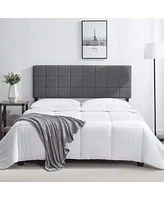 Clara Clark Heavy Duty Adjustable SquareTufted Fabric Headboard - King