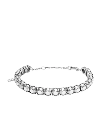 Diesel Men's Sterling Silver Tennis Bracelet